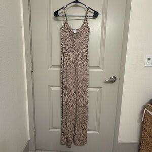 Francesca's Collections Tan and Black Animal Print Dress